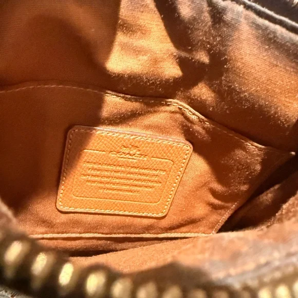 Coach Signature Tan Crossbody Bag - Picture 10 of 16